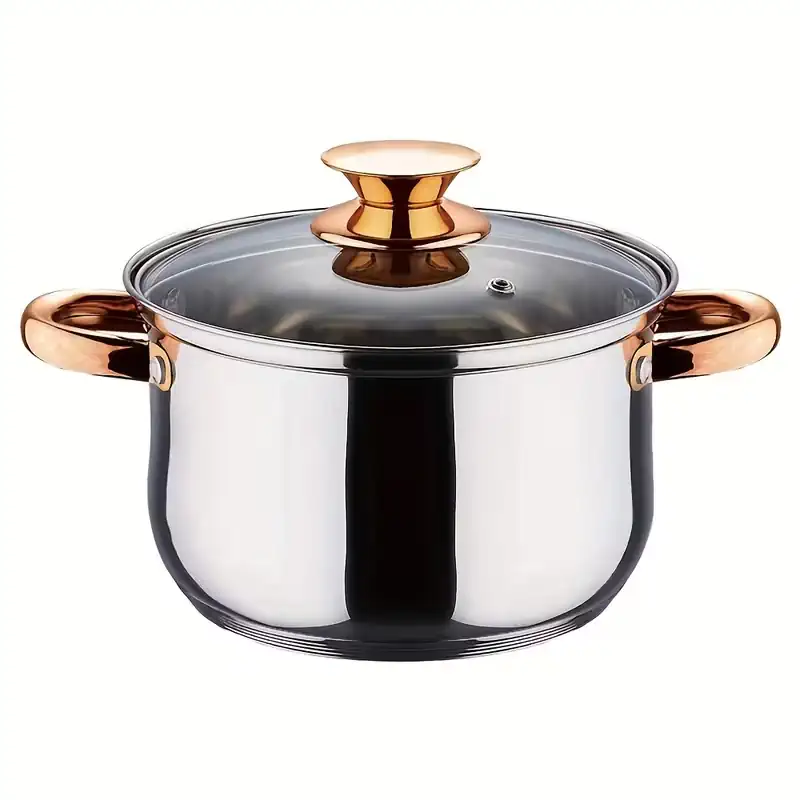 High-quality 5-layer Composite Base Thick Stainless Steel Soup Pot
