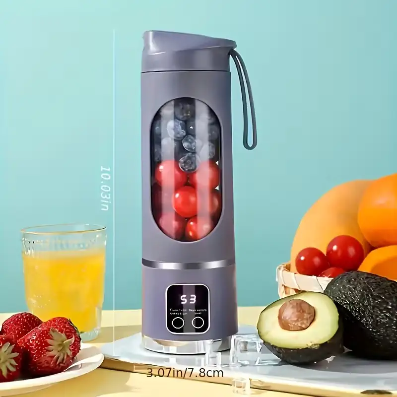 Portable USB-Rechargeable Blender & Juicer grey